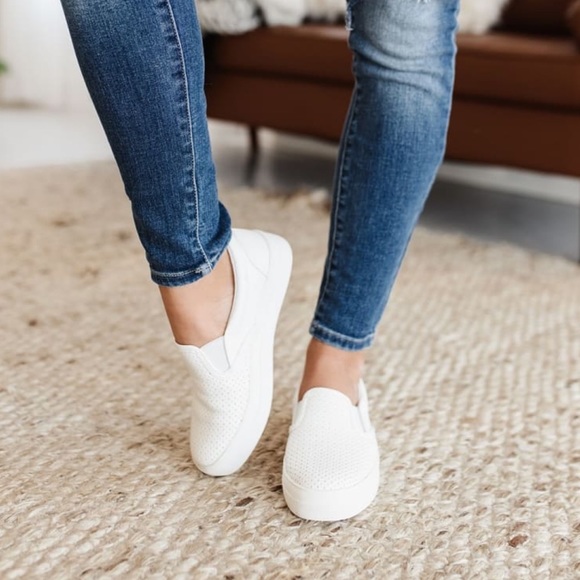 RELISTED UNDER FLATS & LOAFERS Perforated Slip-On Sneakers - Picture 6 of 12